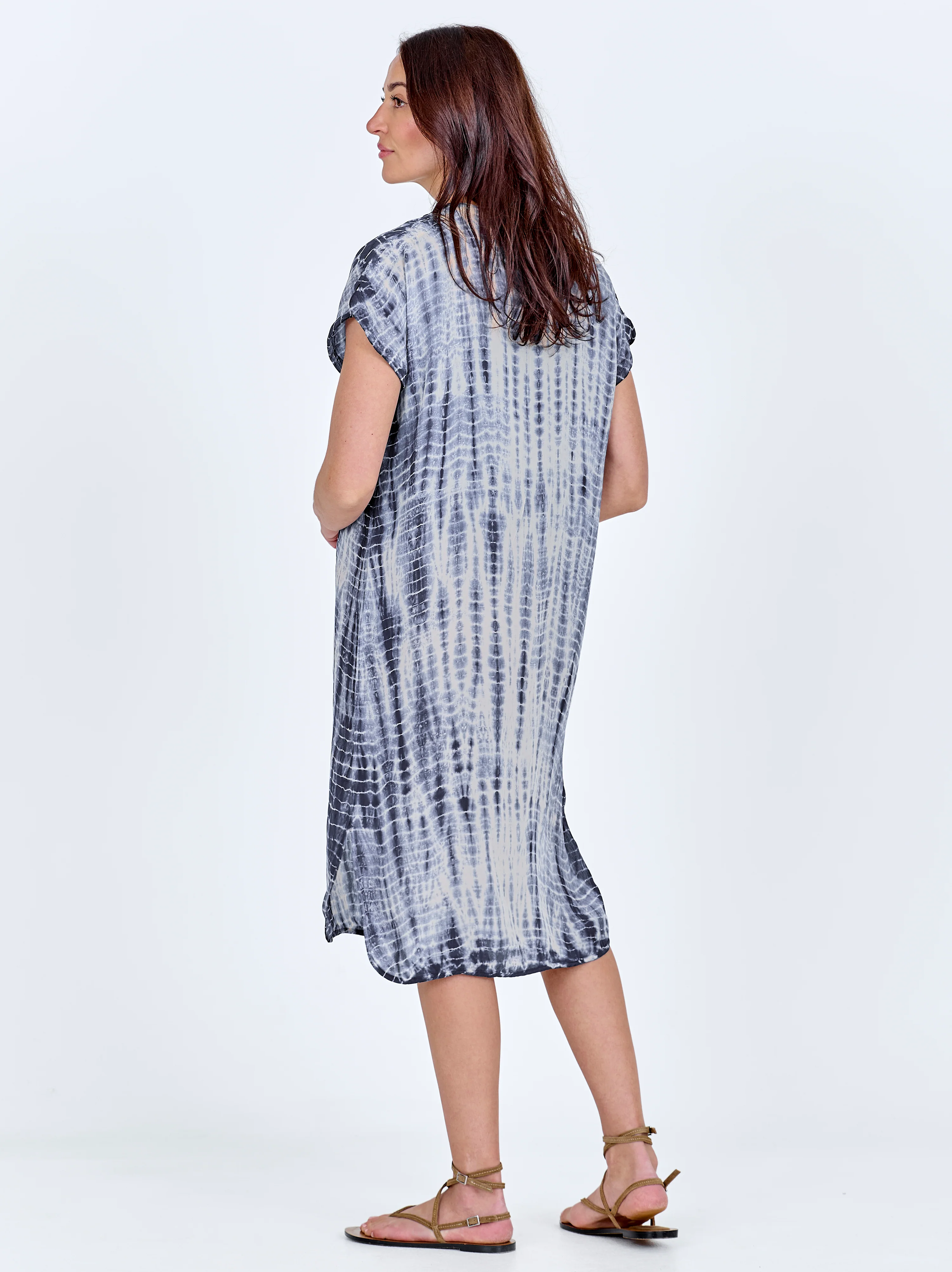 DANA Tunic Dress - Navy Mix - Image 5