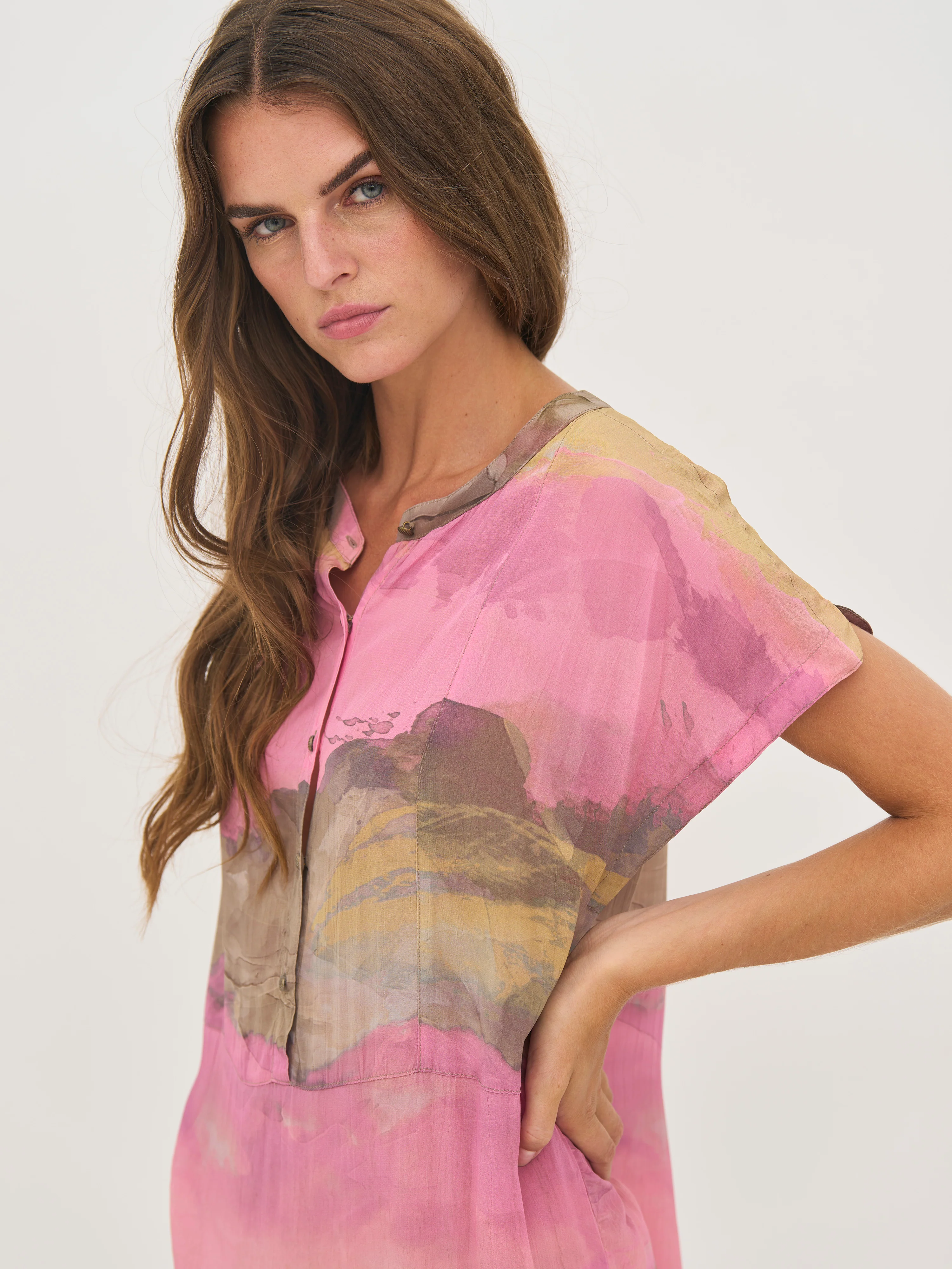 DANA Tunic Dress - Pink mix - Image 4