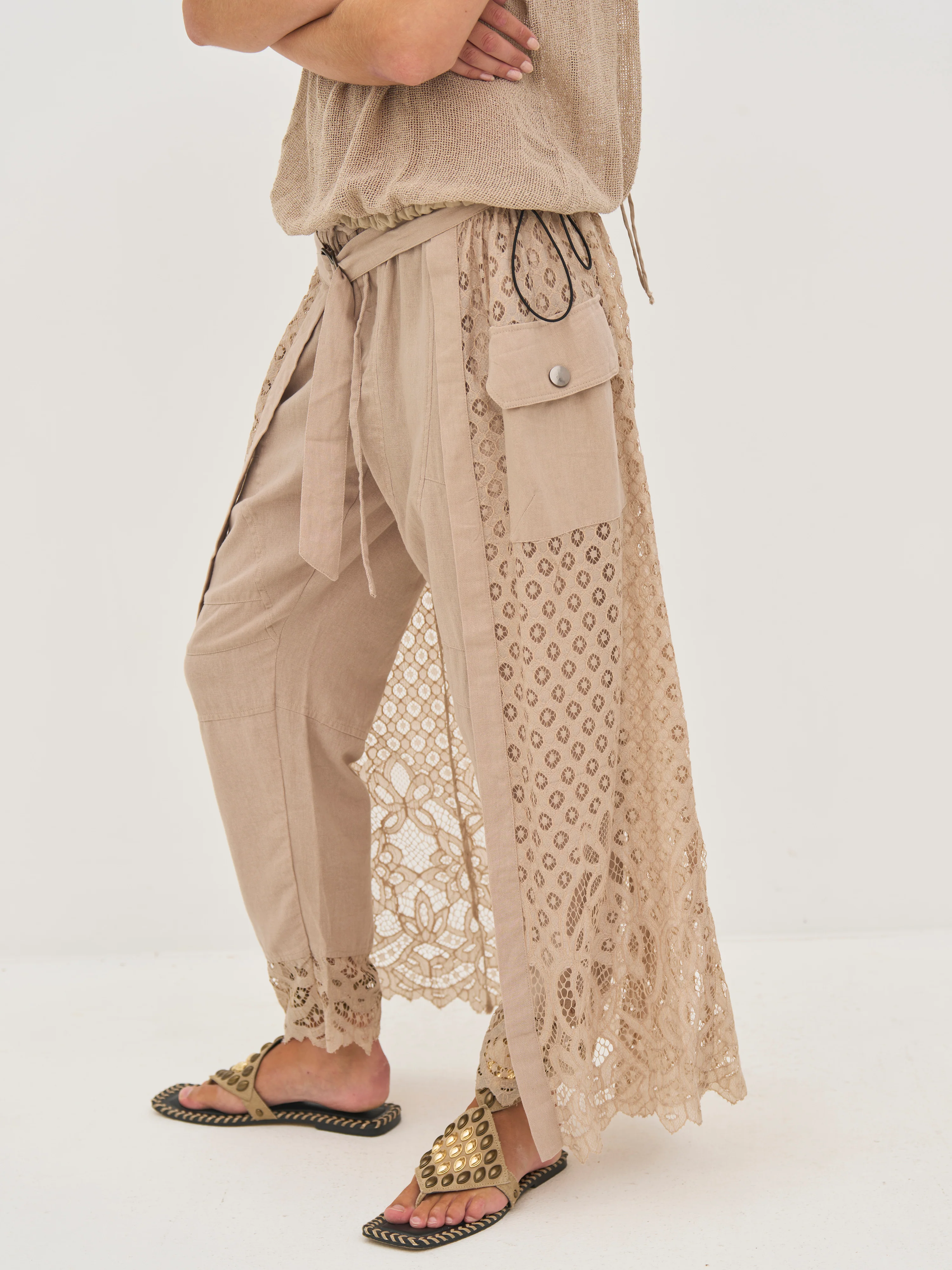 DEWI Lace Skirt - Seasand - Image 3