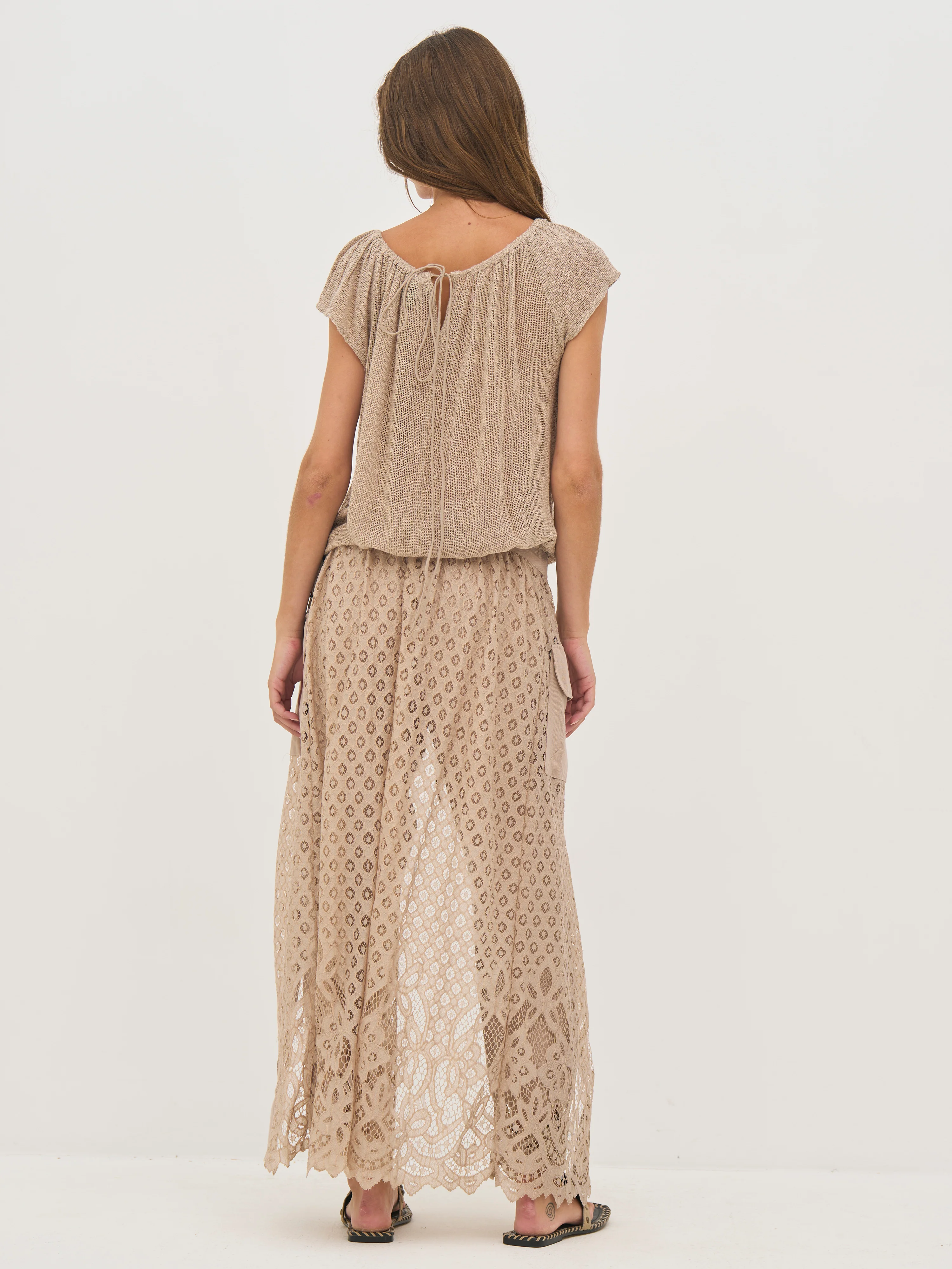 DEWI Lace Skirt - Seasand - Image 4