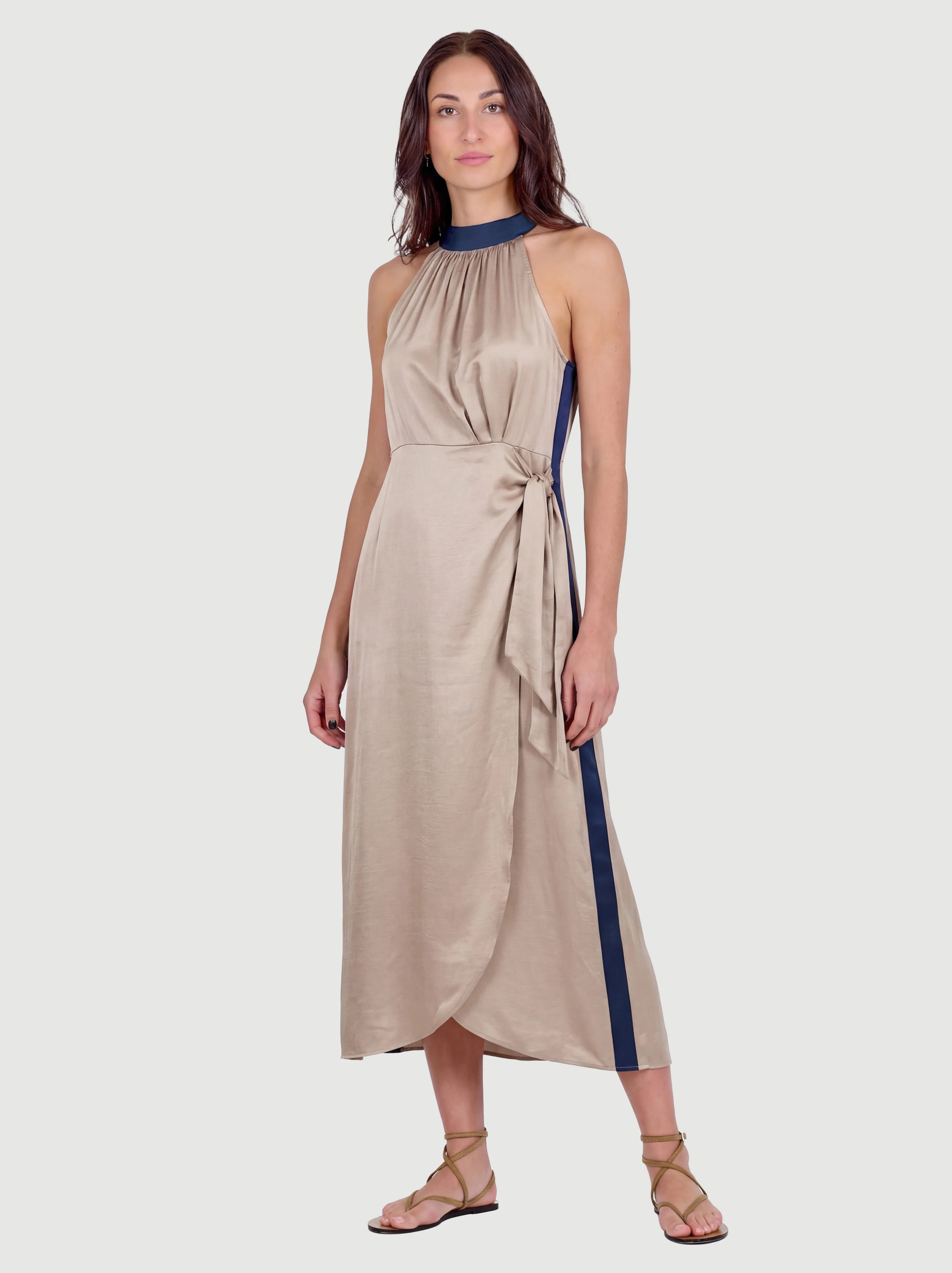 DIEM Party Dress - Navy Mix - Image 2