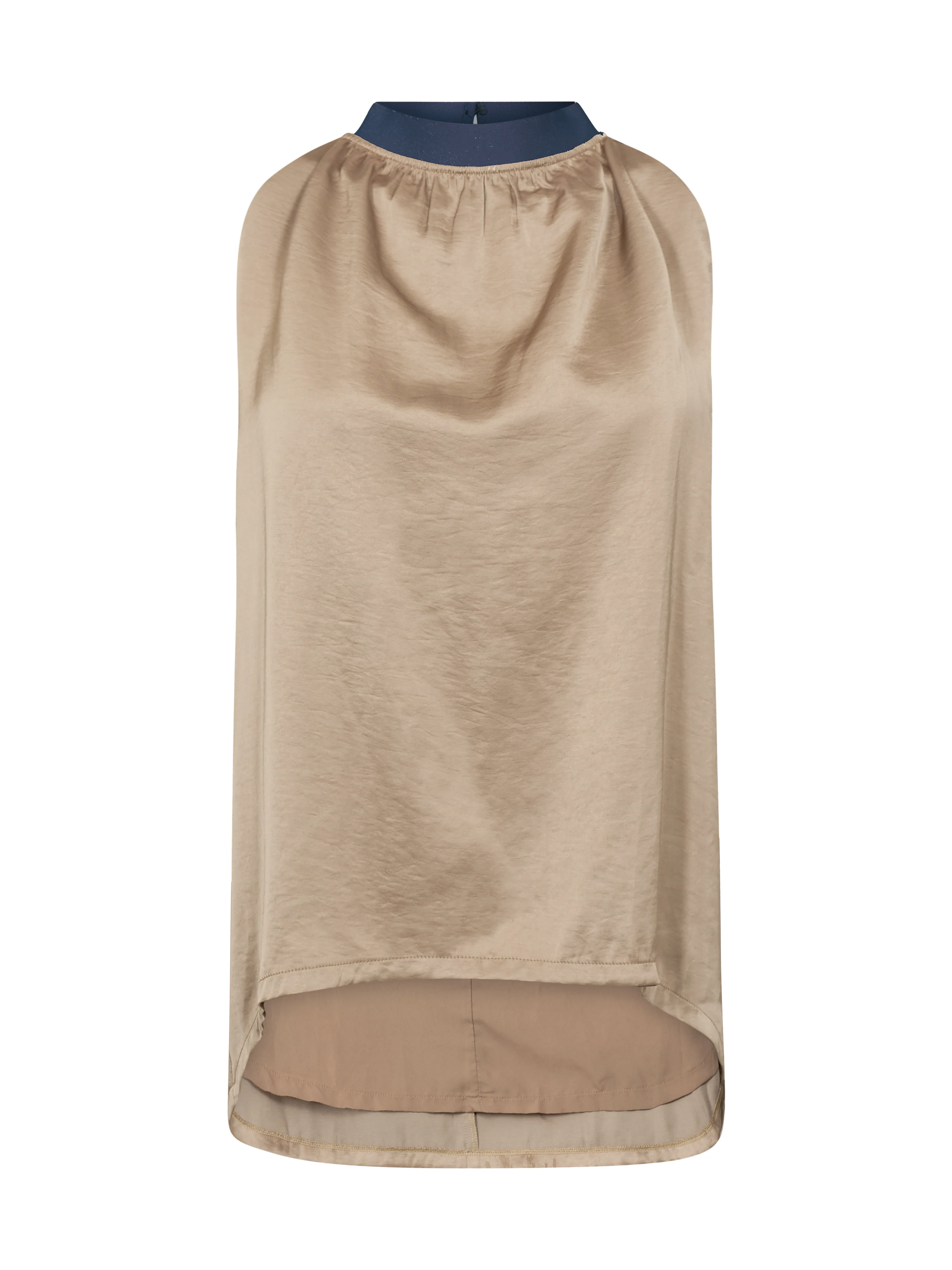 DIEM Top halterneck - Navy Mix