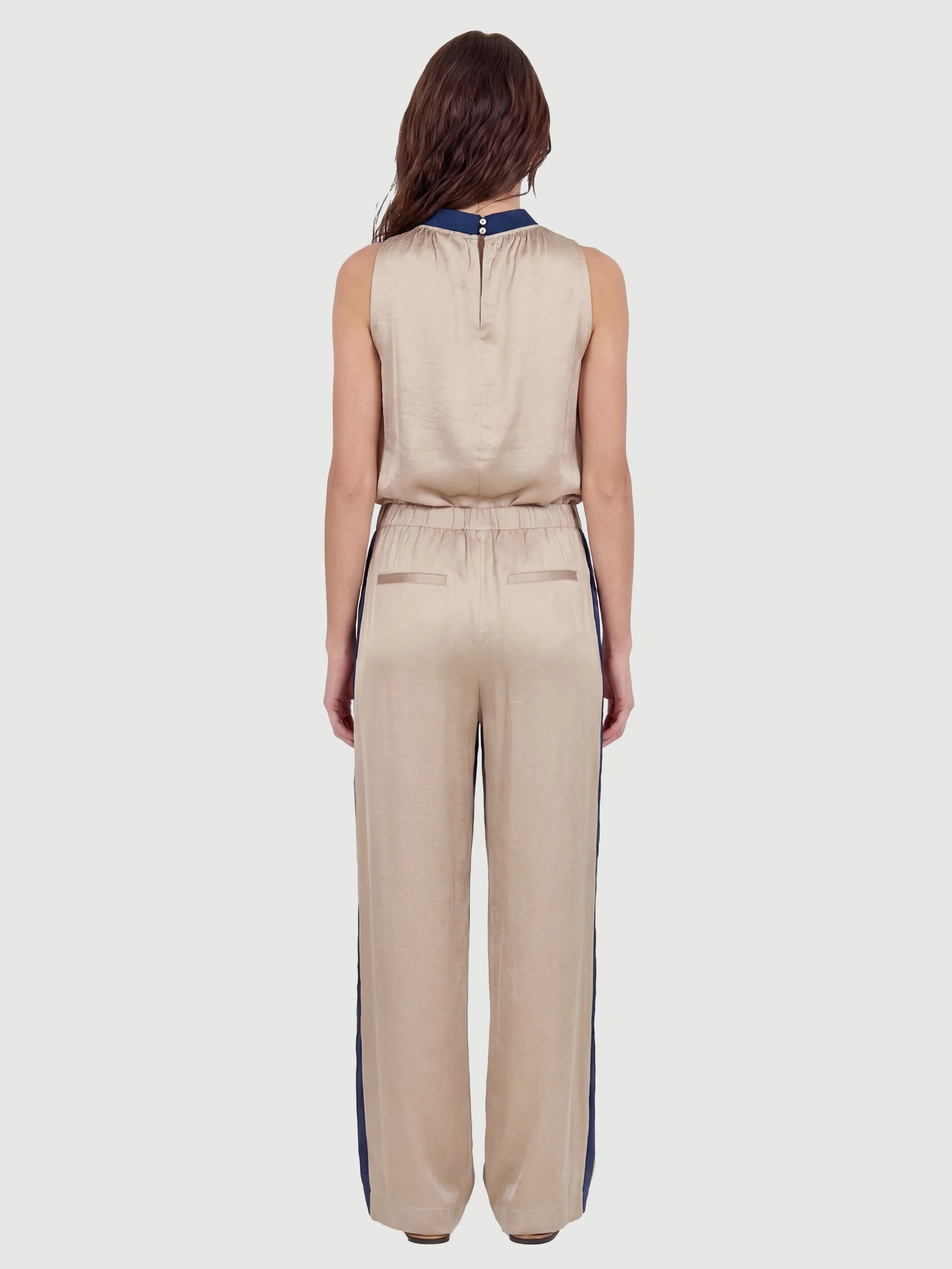 DIEM Top halterneck - Navy Mix - Image 4