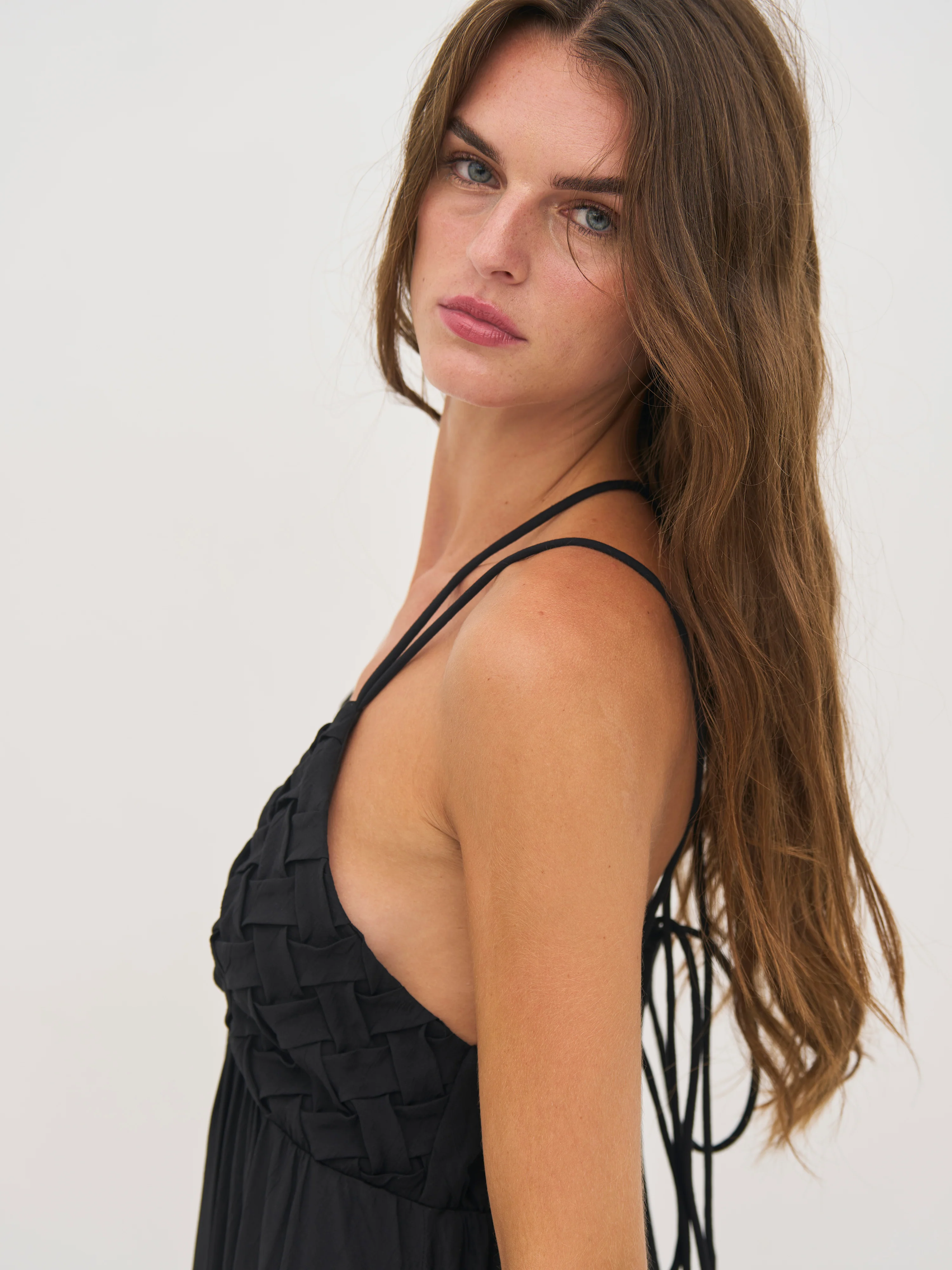 DALIA Strappy Dress - Black - Image 5