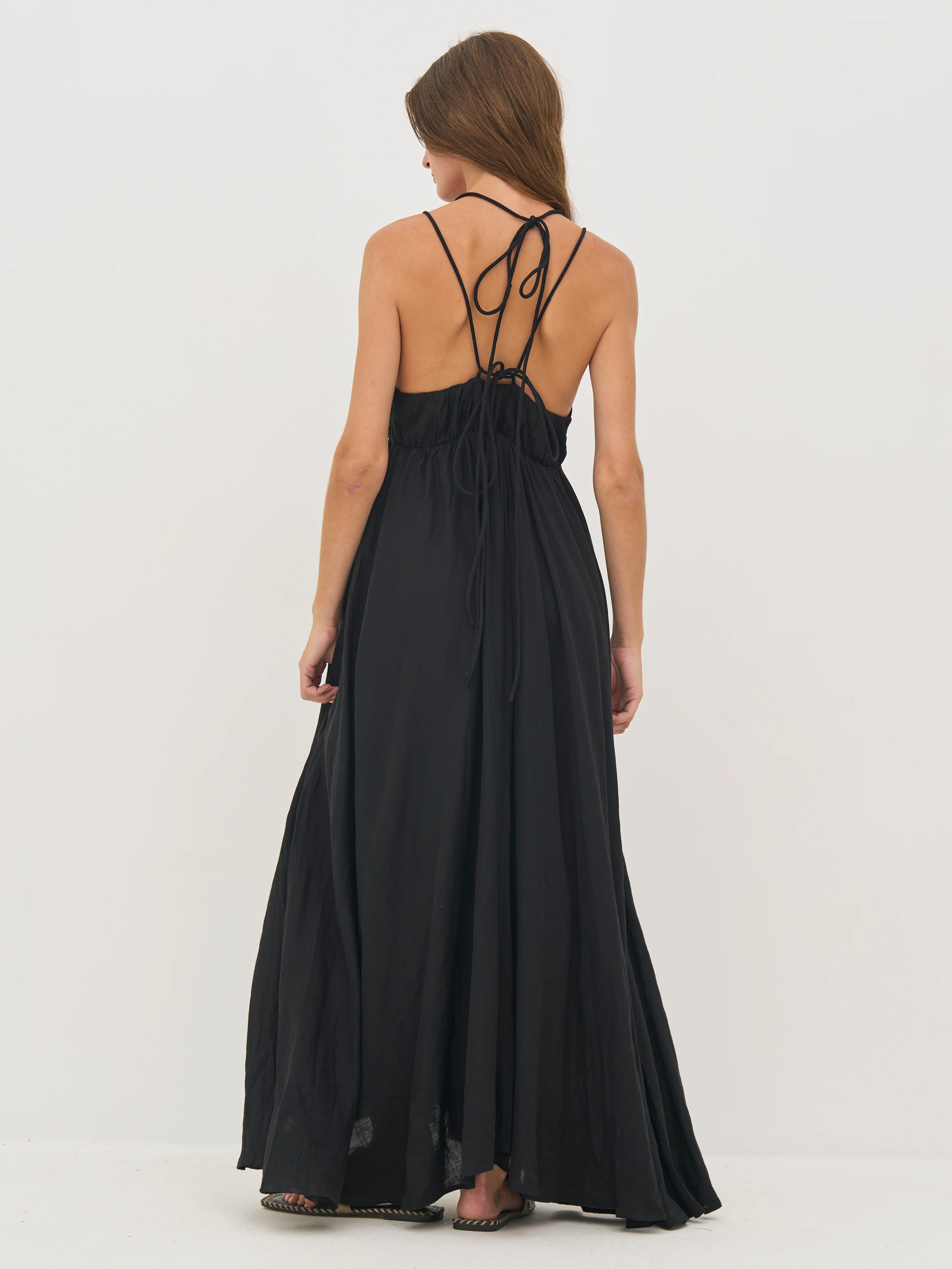 DALIA Strappy Dress - Black - Image 6