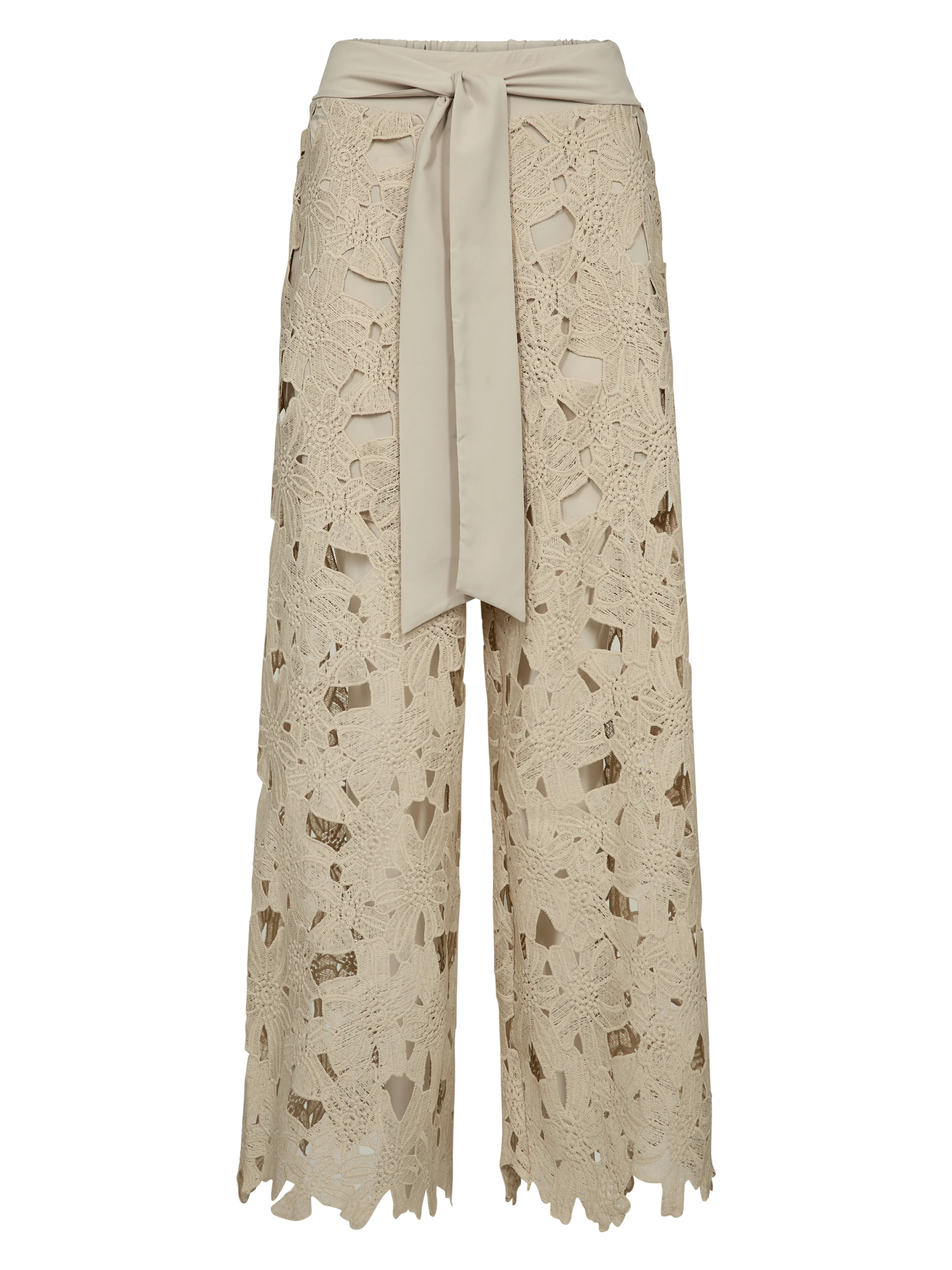 DECIA Lace Trousers - Bone