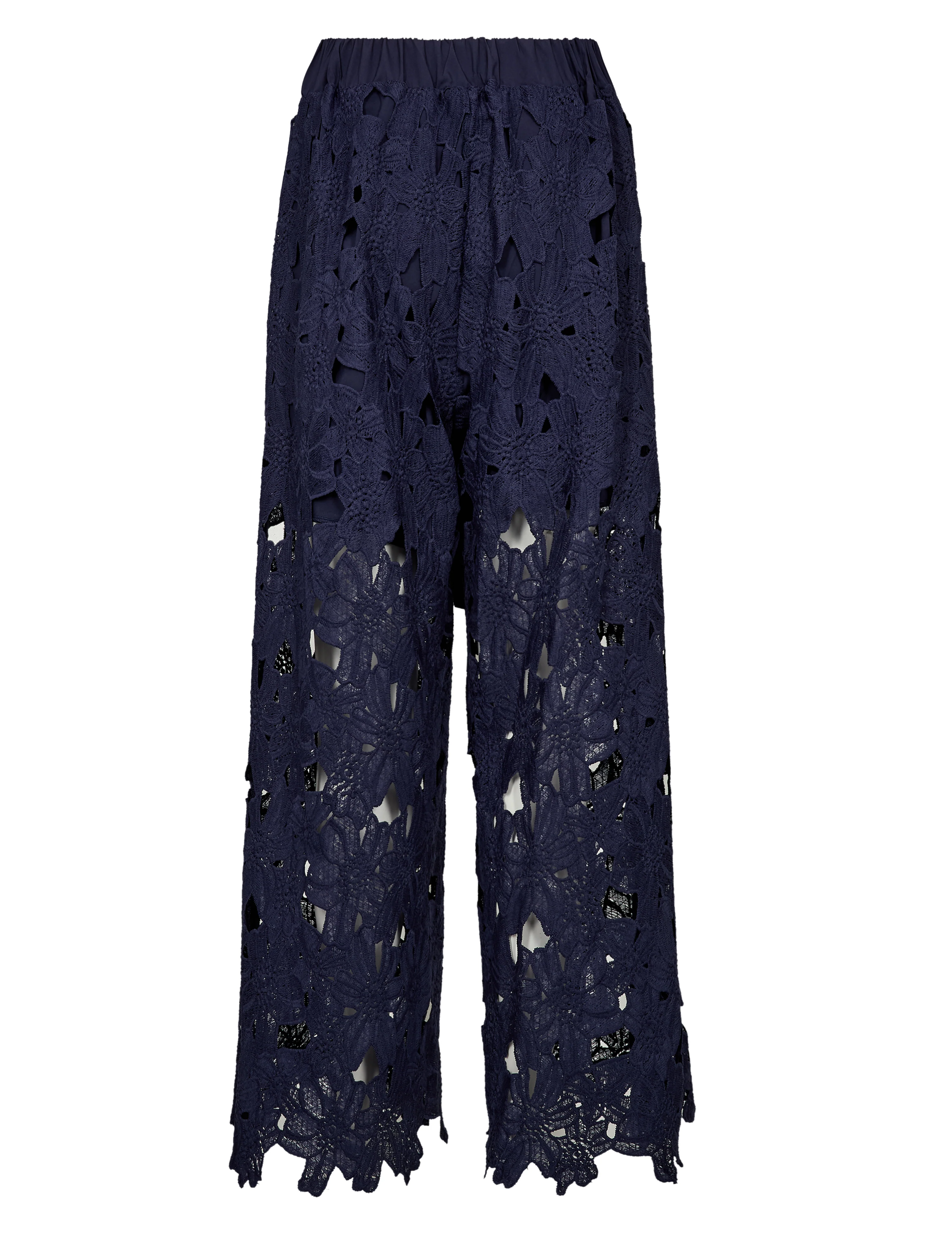DECIA Lace Trousers - Navy - Image 5