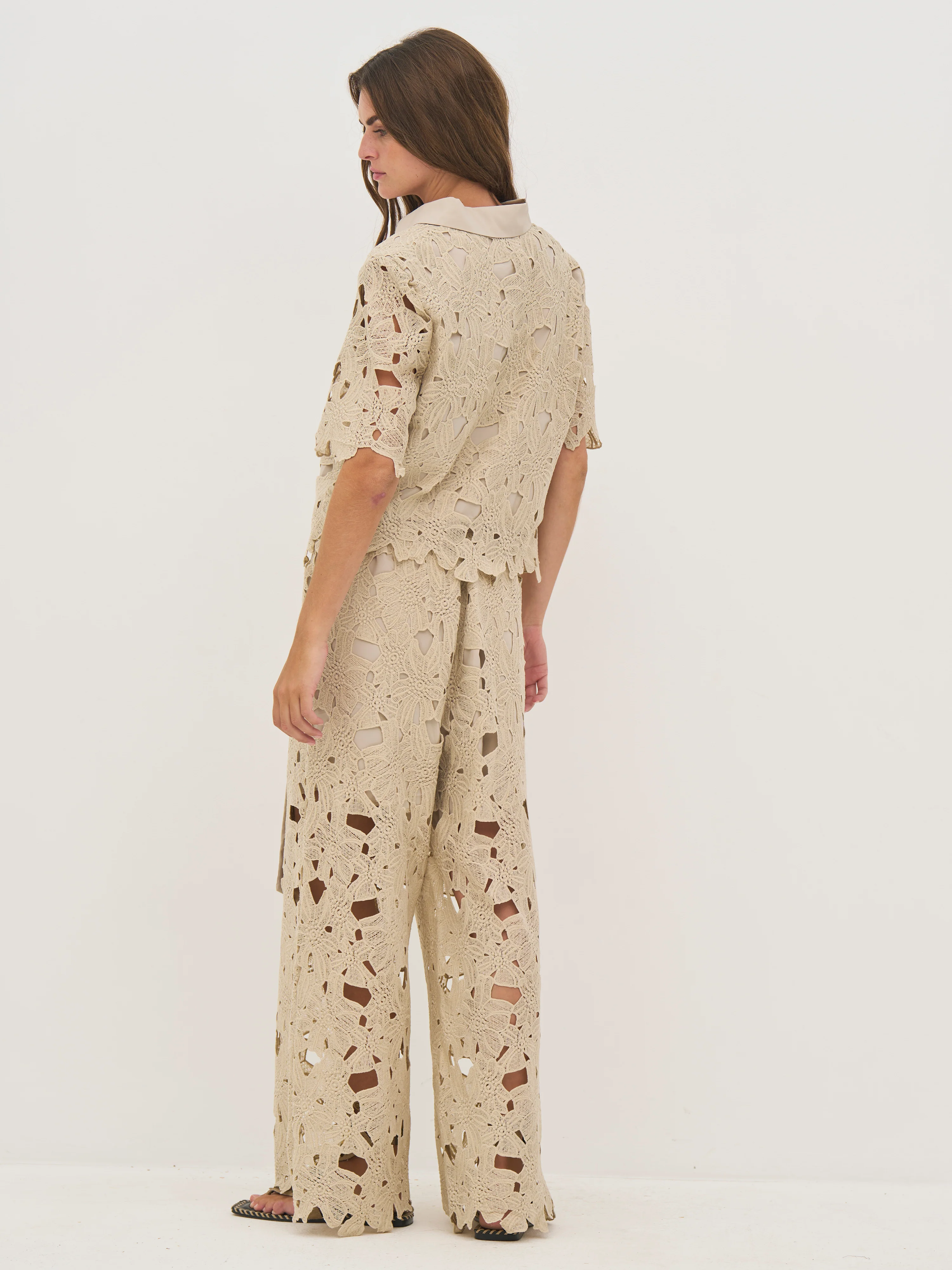 DECIA Lace Shirt - Bone - Image 5