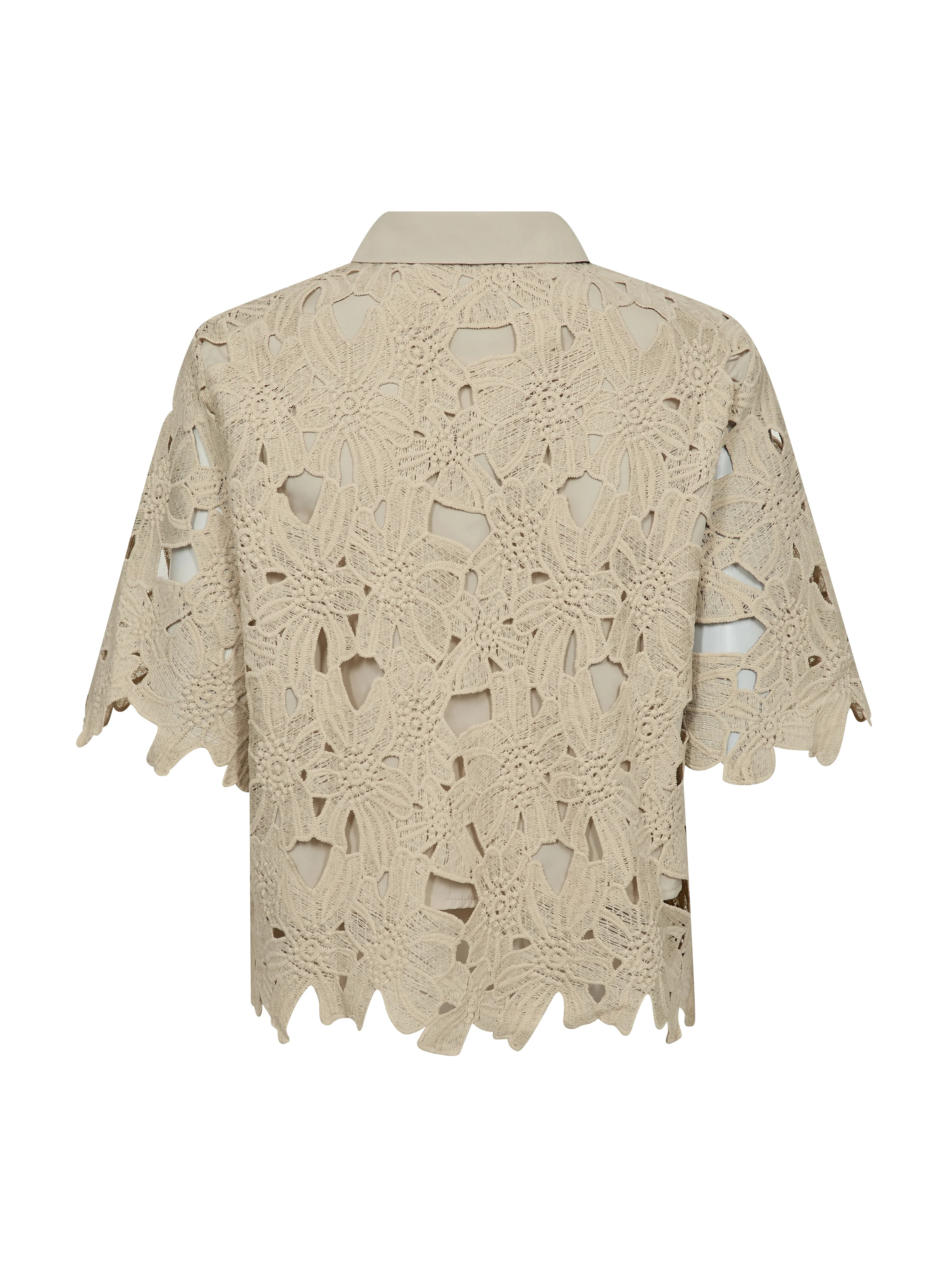 DECIA Lace Shirt - Bone - Image 6