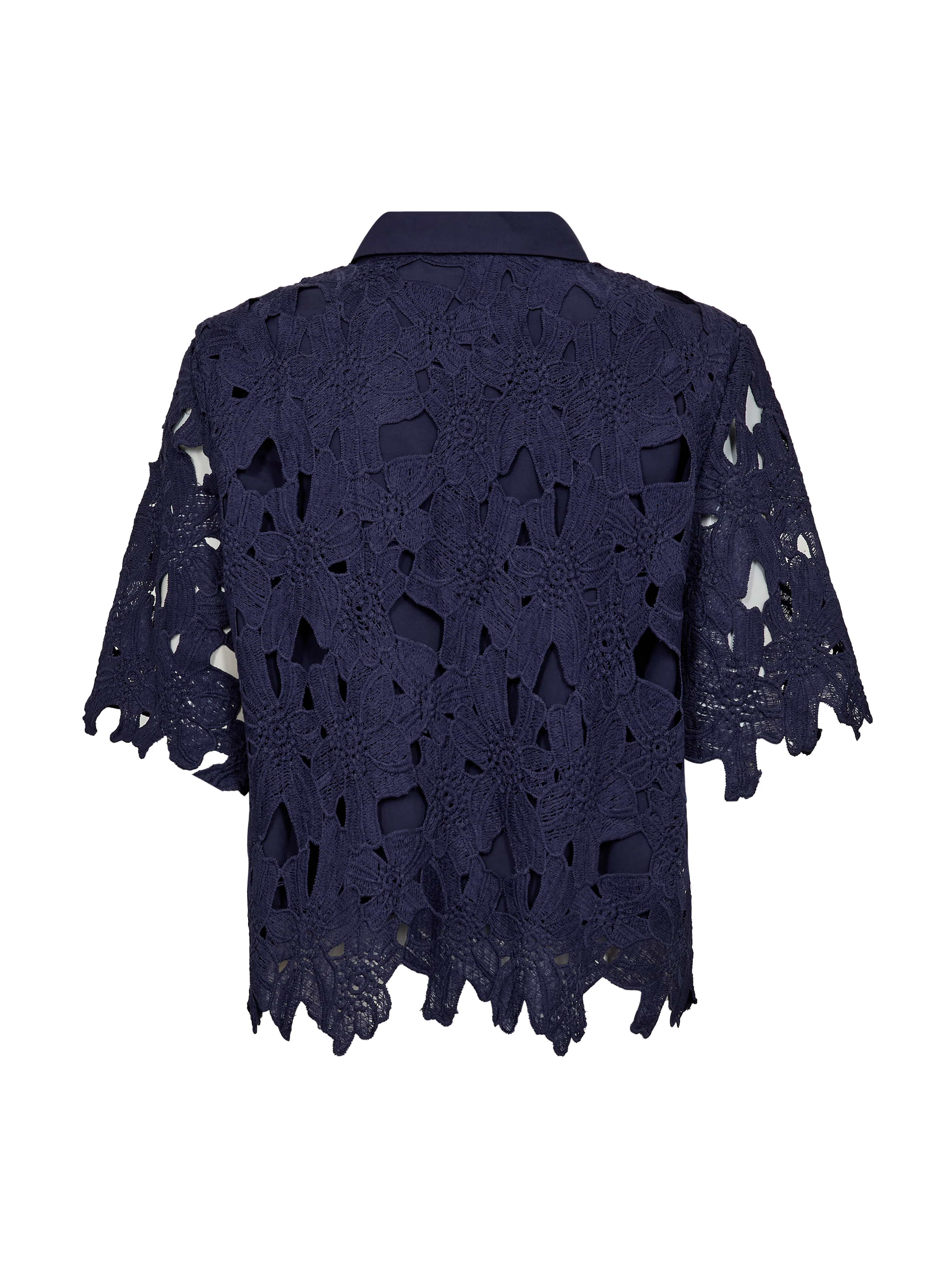 DECIA Lace Shirt - Navy - Image 6