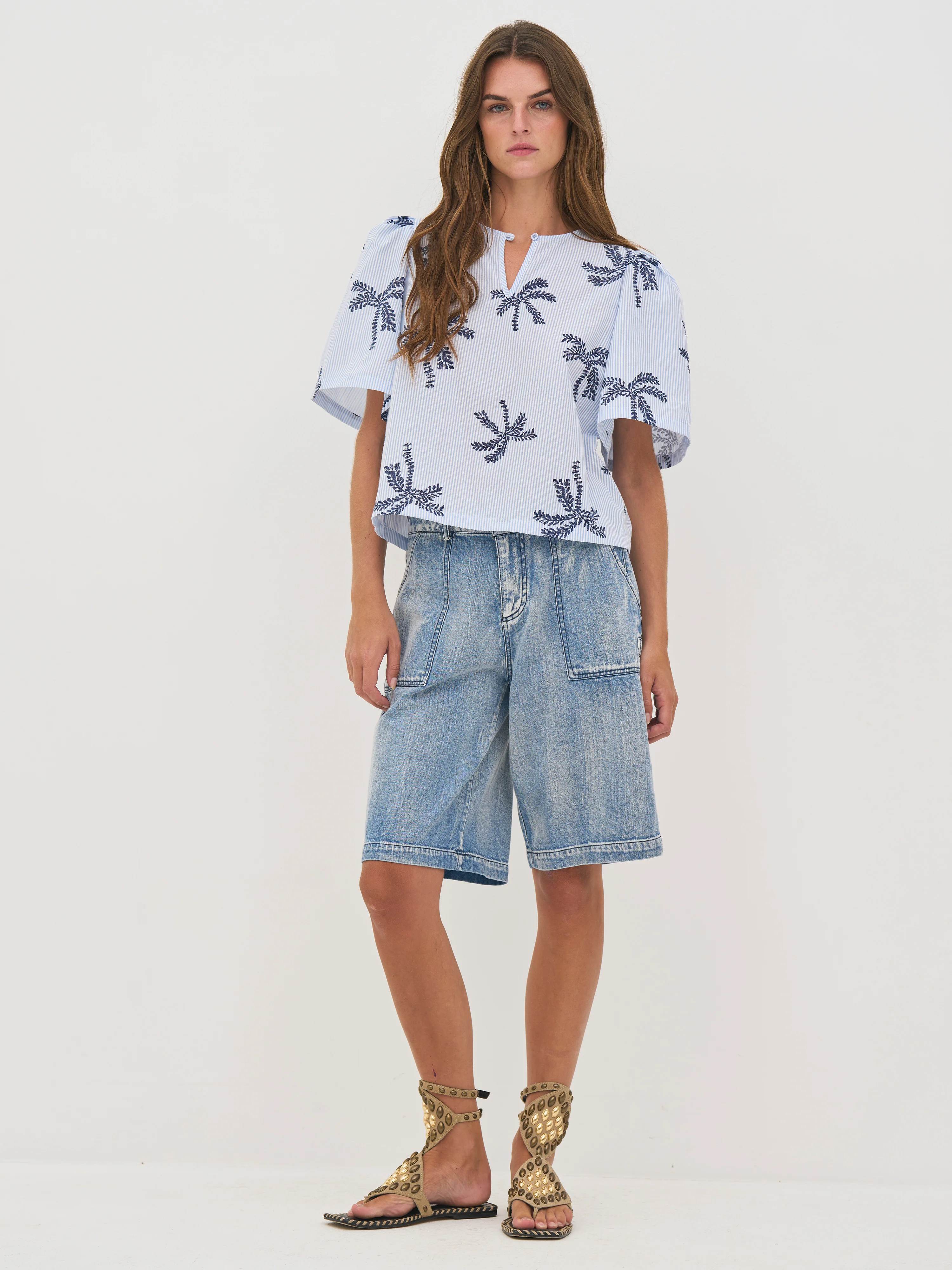 Diga Top - Blue Stripe - Image 3