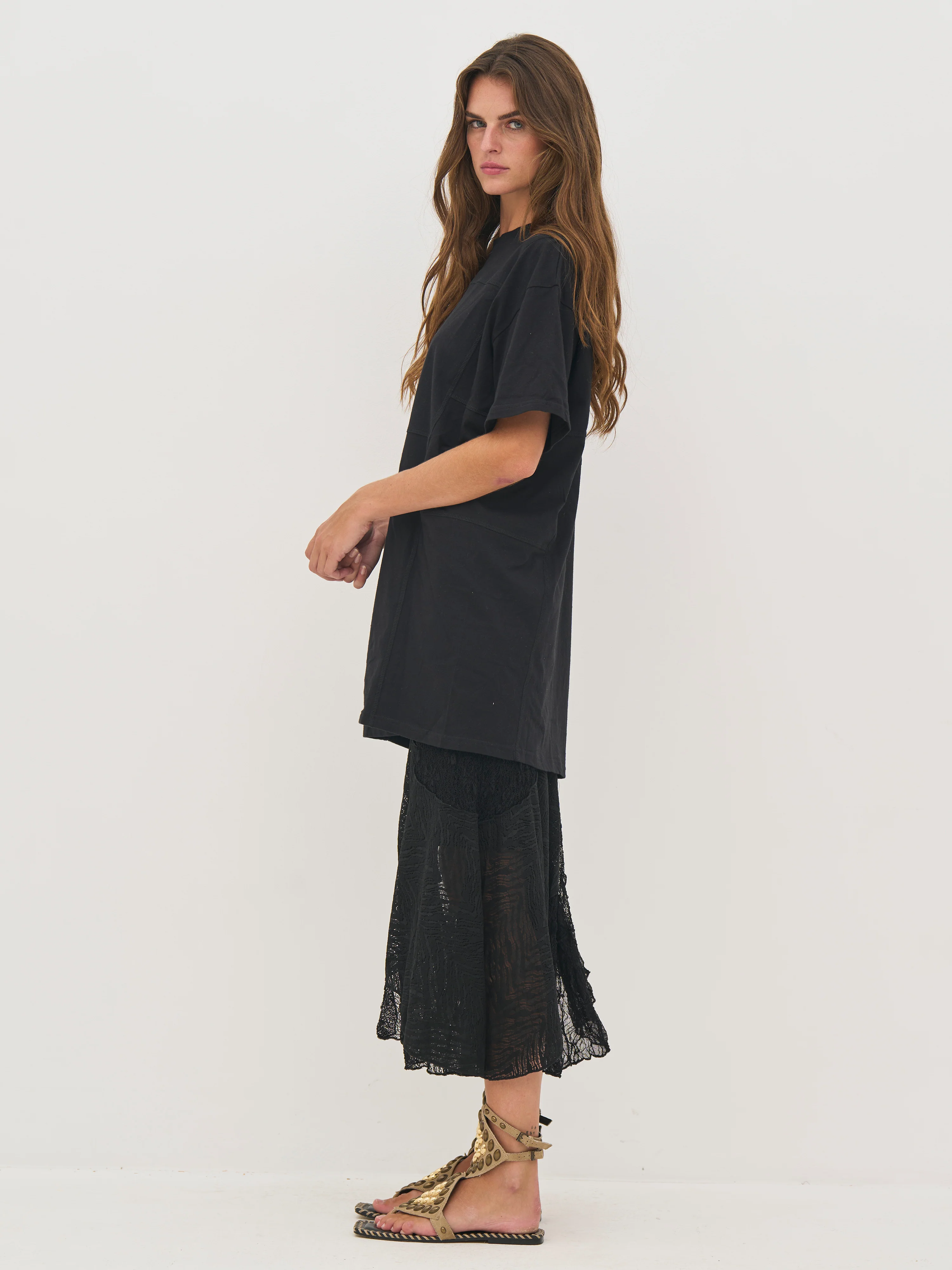 Dini Tee long - Black - Image 4