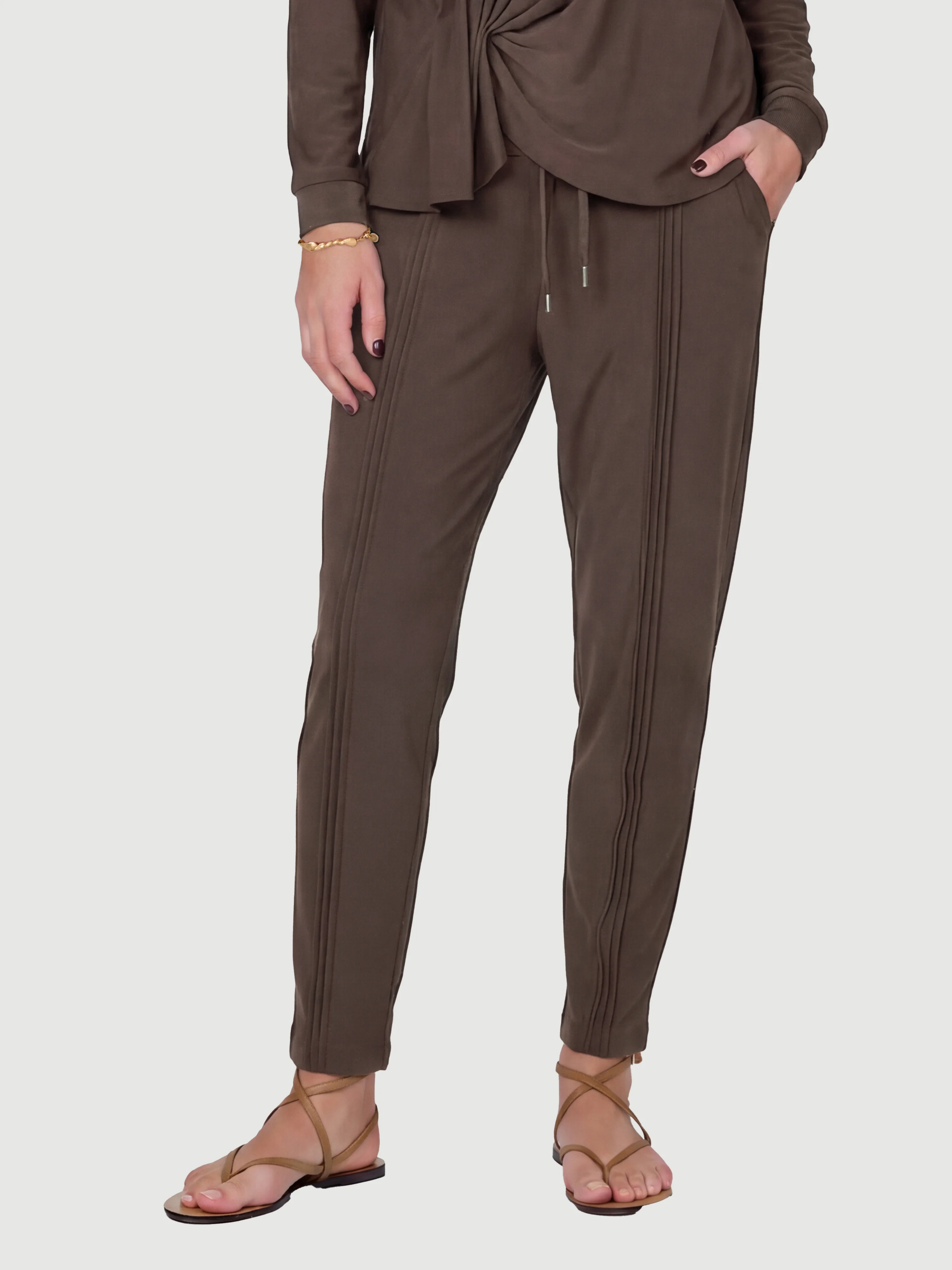 DITTE RONNIE Trousers - Brown - Image 3