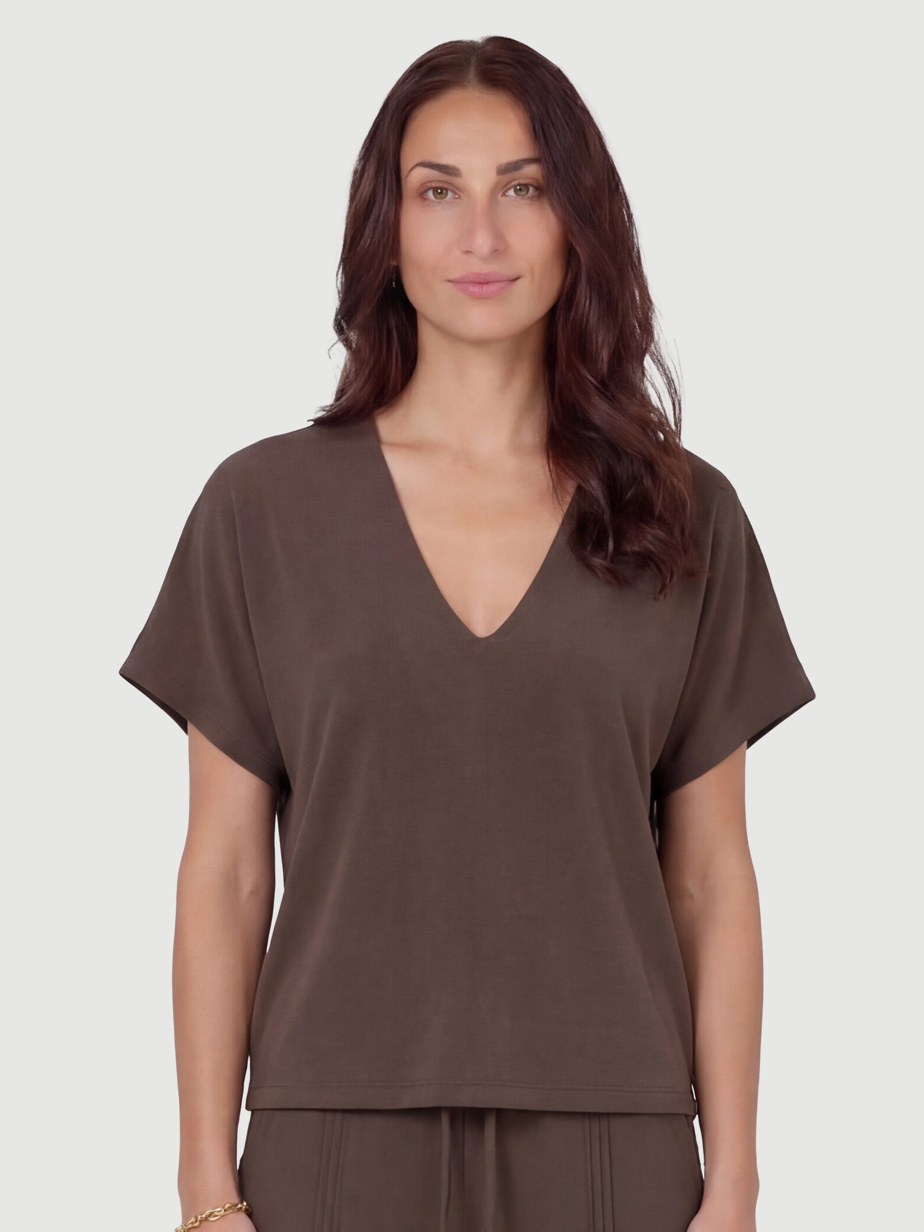 DITTE RONNIE top - Brown - Image 2