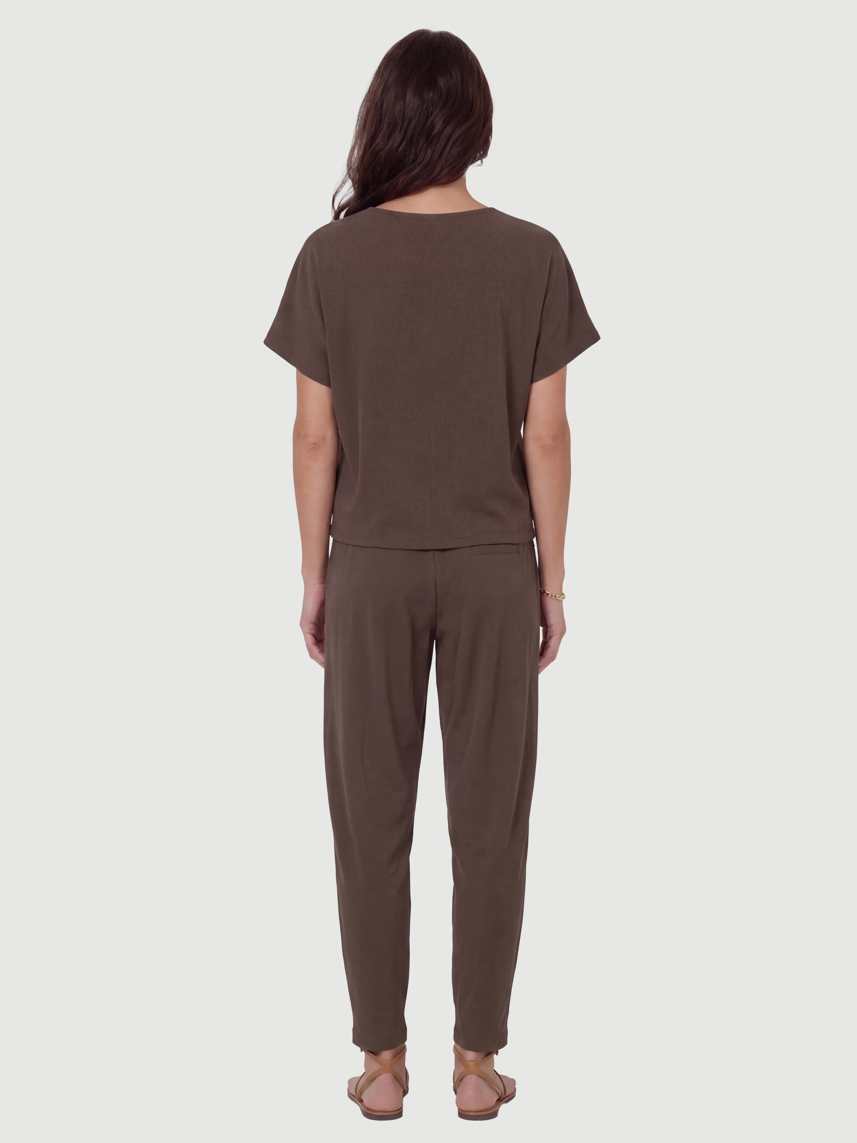 DITTE RONNIE top - Brown - Image 5