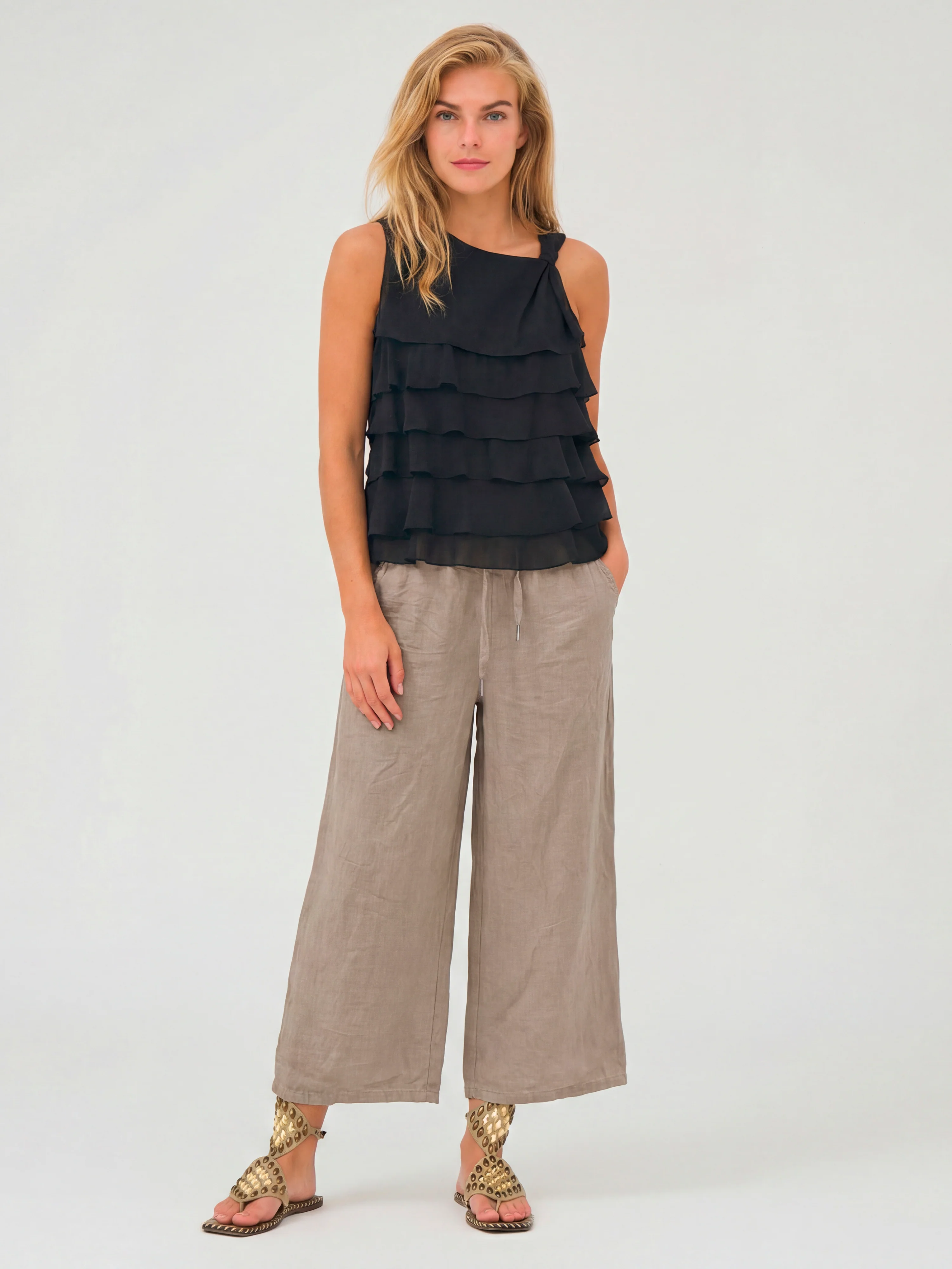 DORIS Culotte Trousers - Seasand - Image 2