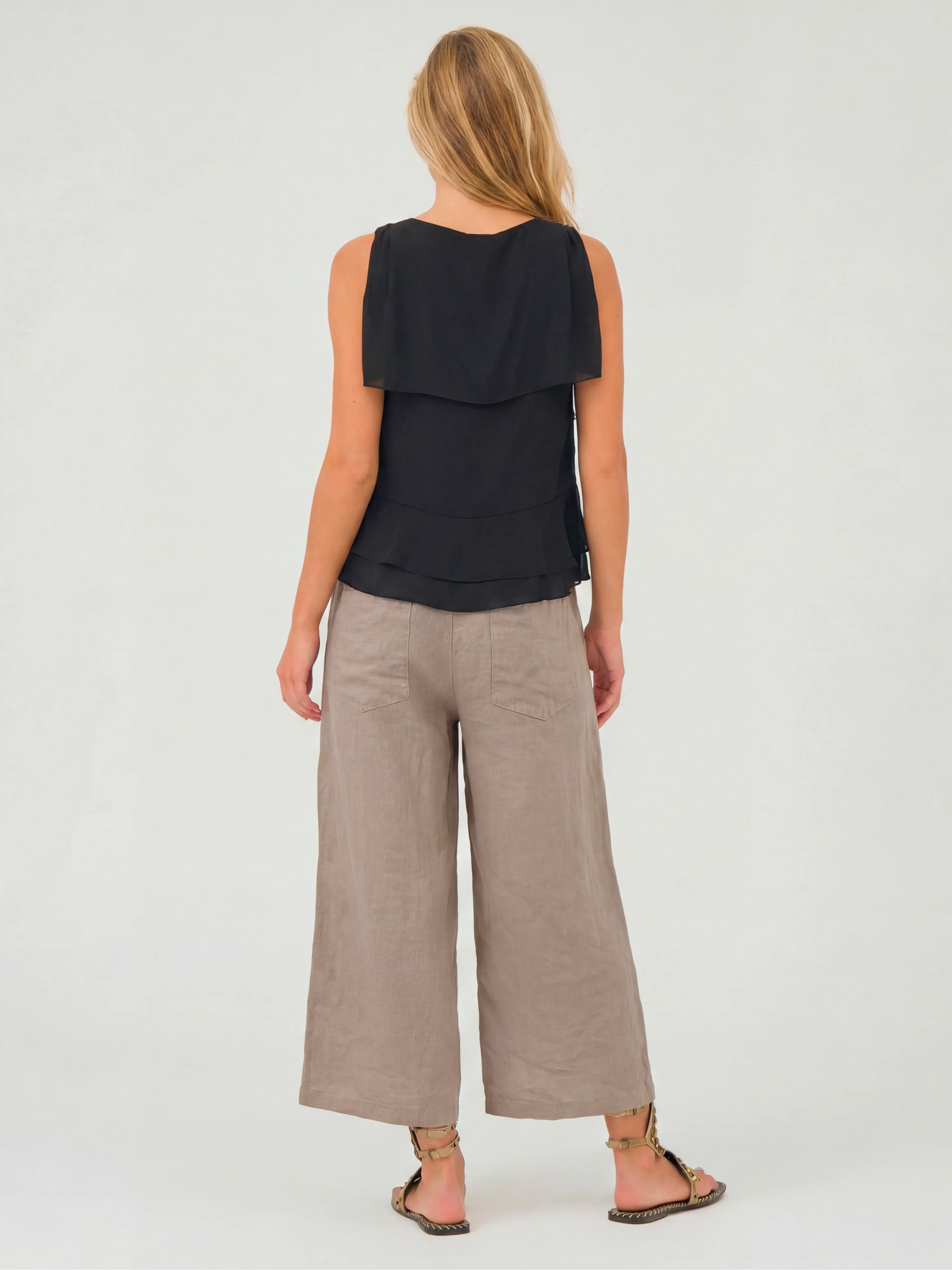 DORIS Culotte Trousers - Seasand - Image 3