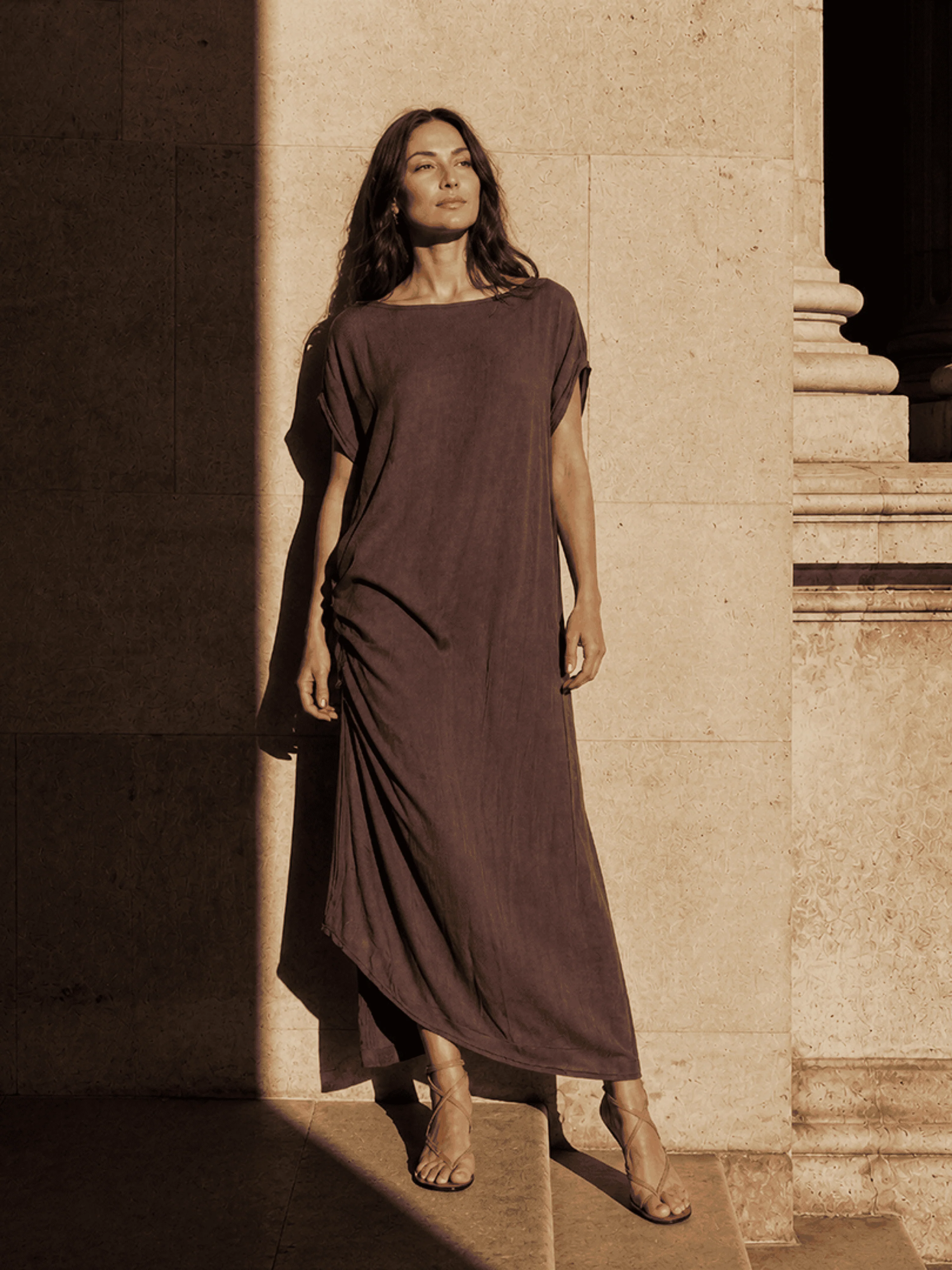 DONNA Dress - Brown - Image 2
